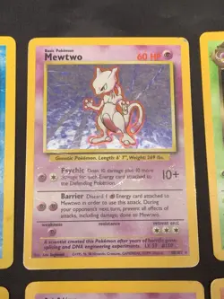 Vintage Holo Rare Pokemon Card Lot WOTC 1999/2000 Era Collection MP/HP Mewtwo - Image 3