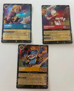 Disney Lorcana Magical Places Stitch Rapunzel Donald Duck EPCOT Promo Cards - Image 1