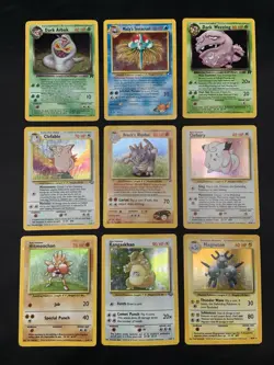 Vintage Pokemon Cards Holo Rare WOTC Lot Gym Heroes, Team Rocket, Base Set MP/HP - Image 1