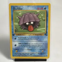 Pokemon Shellder Fossil 54/62 1st Edition LP Vintage WOTC Card - Image 1