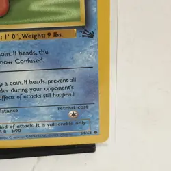 Pokemon Shellder Fossil 54/62 1st Edition LP Vintage WOTC Card - Image 4