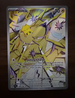 Pokemon TCG Joltik Card 150/142 Stellar Crown Full Art Illustration - Image 3
