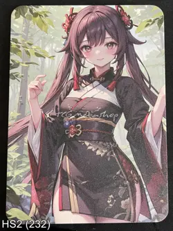 🔥 HS2 232 Hu Tao Genshin Impact Hot & Spicy Waifu Anime A6 Board Card - Image 1