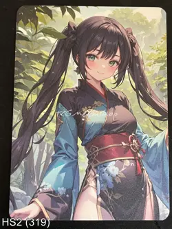 🔥 HS2 319 Mona Genshin Impact Hot & Spicy Waifu Anime A6 Board Card - Image 1