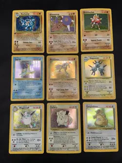 Vintage Pokemon Cards Rare Holo Lot WOTC MP/HP Hitmonlee, Hitmonchan, Hitmontop - Image 1