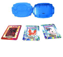 Vintage 2000 Taco Bell! Digimon Metal Trading Cards and Case! Pre-owned - Image 1