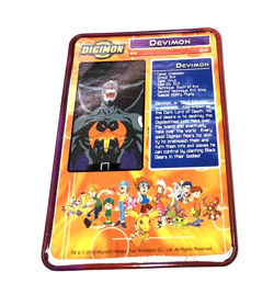 Vintage 2000 Taco Bell! Digimon Metal Trading Cards and Case! Pre-owned - Image 3