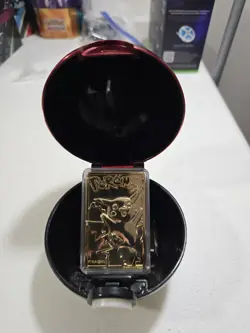 Pokemon 23K Gold Plated PIKACHU Trading Card 1999 Burger King Limited Edition - Image 4