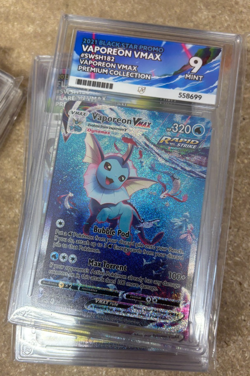 Pokemon Cards - ACE 9 Vaporeon Vmax SWSH182 - Black Star Promo - eBay Live - Image 1