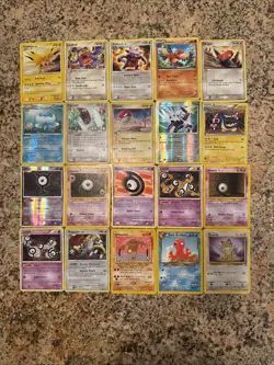 Lot Of 20 Pokemon Cards Assorted Sets And Years Holo, Legendarys - Image 1