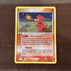 Pokemon Card - Magby Team Rocket Returns 24/109 Rare Reverse Holo Stamped LP - Image 1