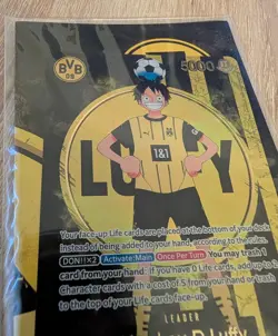 Monkey D Luffy ST13-003 BVB Borussia Dortmund ONE PIECE Card Matchday Promo - Image 1
