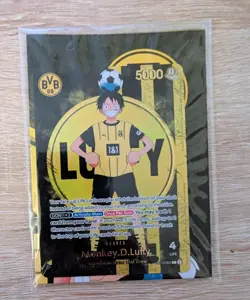 Monkey D Luffy ST13-003 BVB Borussia Dortmund ONE PIECE Card Matchday Promo - Image 2