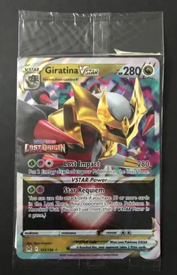 Giratina VSTAR JUMBO 131/196 Lost Origin GAME UK PROMO Stamped Oversized Card - Image 2