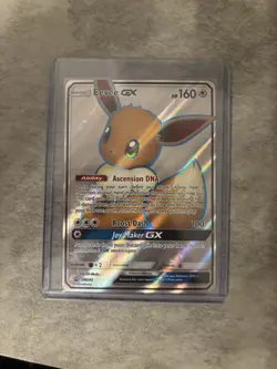 Eevee GX SM242 Ultra Rare Holo Full Art Pokemon Black Star Promo Card NM/Mint - Image 1