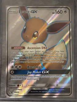 Eevee GX SM242 Ultra Rare Holo Full Art Pokemon Black Star Promo Card NM/Mint - Image 2