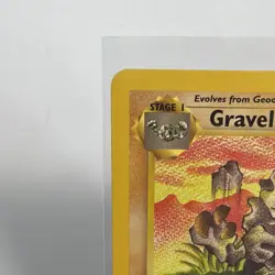 Pokemon Fossil 1st Edition Graveler 37/62 LP-NM Card 1999 - Image 2