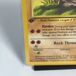 Pokemon Fossil 1st Edition Graveler 37/62 LP-NM Card 1999 - Image 5