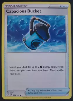 156/192 Capacious Bucket : Pokemon Trading Card Game Sword & Shield Rebel Clash - Image 2