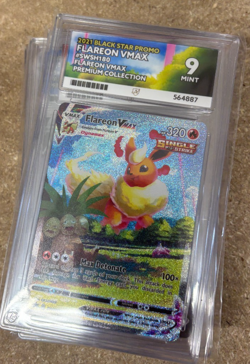 Pokemon Cards - ACE 9 Flareon Vmax SWSH180 - Black Star Promo - eBay Live - Image 1
