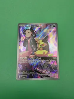 Marnie's Morpeko SVP 206 Pokemon Card TCG Rival Battle Deck Promo Holo - Image 1