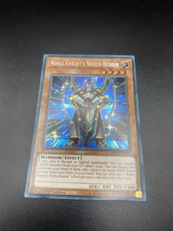 Noble Knight's Shield-Bearer BROL-EN017 Secret Rare 1st Edition YuGiOh Card - Image 1