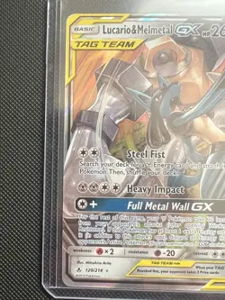 Pokemon TCG Lucario & Melmetal GX Tag Team Unbroken Bonds Card 120/214 Very LP - Image 2