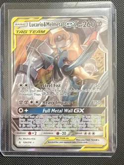Pokemon TCG Lucario & Melmetal GX Tag Team Unbroken Bonds Card 120/214 Very LP - Image 4