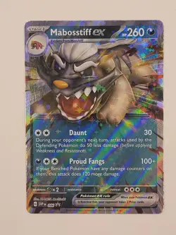 Mabosstiff ex SVP 086 Scarlet & Violet Black Star Promo Pokemon Card NM - Image 1