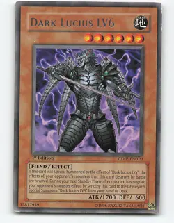 Dark Lucius LV6 #CDIP-EN010 Rare 1st edition Yugioh Card - Image 1