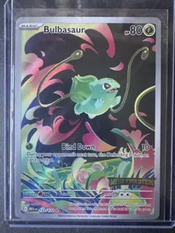 2025 Pokemon Mega Evolution Bulbasaur SIR #133 Stamped Promo Card - Image 1