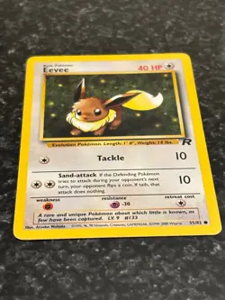 Eevee 55/82 Team Rocket 2000 Regular Common LP Vintage Pokemon Card - Image 3