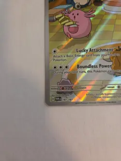 Pokemon Chansey Illustration Twilight Masquerade Rare Card 187/167 NM Condition - Image 3