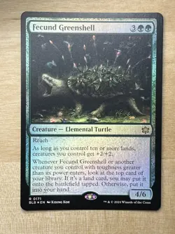 Fecund Greenshell Foil Bloomburrow BLM MTG - Image 1