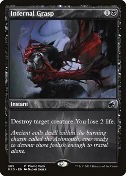 [MTG] Infernal Grasp (Showcase) (389) (MID) LP-HP - Image 1
