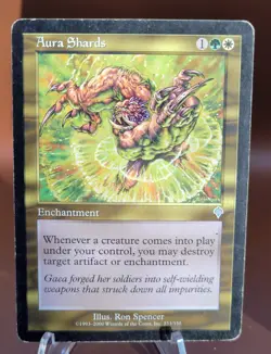 Aura Shards x1 MTG Invasion Magic Heavy Play HP English - Image 1