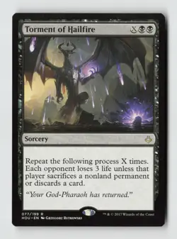 Torment of Hailfire*Non-Foil* Hour of Devastation 77 LP - Image 1