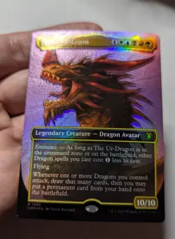 1x The Ur-Dragon Textured Foil NM - Borderless English CMM x1 - Image 1