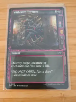 MTG Withering Torment (Showcase) 0313 Duskmourn M/NM Free UK P&P - Image 1