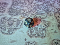 Lord Of The Rings Magic The Gathering LOTR Pre Release Black/White Spindown D20 - Image 1