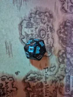 Wilds of Eldraine ( black/blue) MTG D20 Spindown Lifecounter Set Dice - Image 1