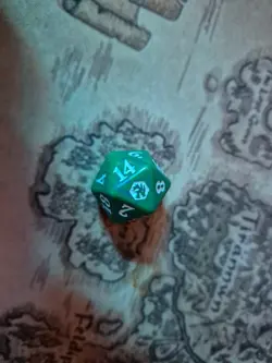Magic Spindown Die - Adventures In The Forgotten Realms - Green (MTG Dice) Brand - Image 1