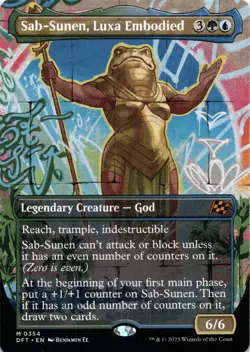 Sab-Sunen, Luxa Embodied BORDERLESS Aetherdrift Magic MTG NM - Image 1