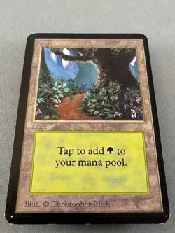 Forest Limited Edition Alpha #295 (B)-Moderately Played Very Good-Vintage Magic - Image 3