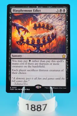 MTG Blasphemous Edict Foundations Regular #57 - Image 1