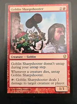 Goblin Sharpshooter Commander 2013 MTG Regular Lightly Played - Image 1