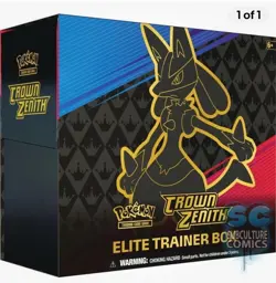 Pokemon TCG Sword & Shield Crown Zenith ETB Elite Trainer Box Factory Sealed - Image 1