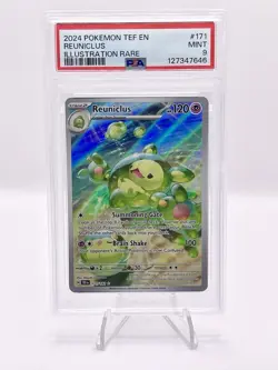 2024 Pokemon Temporal Forces Reuniclus Illustration Rare #171/162 Mint PSA 9 - Image 1