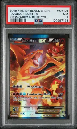 Charizard EX XY121 PSA 7 Pokemon TCG XY Black Star Promo Holo 2016 - Image 1