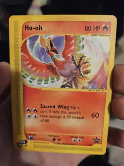 Ho-oh 52/53 Wotc Promo Regular Pokemon Ereader Black Star NM NO STAMP RARE - Image 1